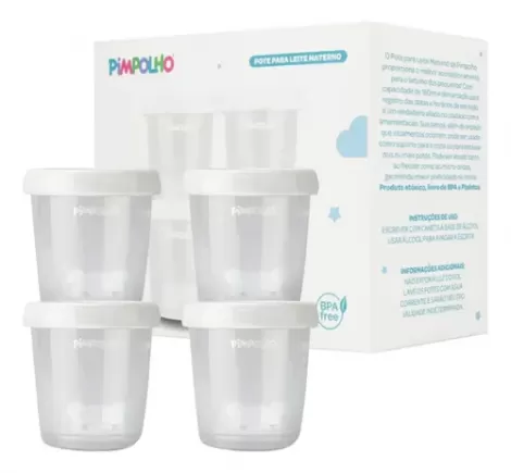 POTE PARA LEITE MATERNO C/4 UN